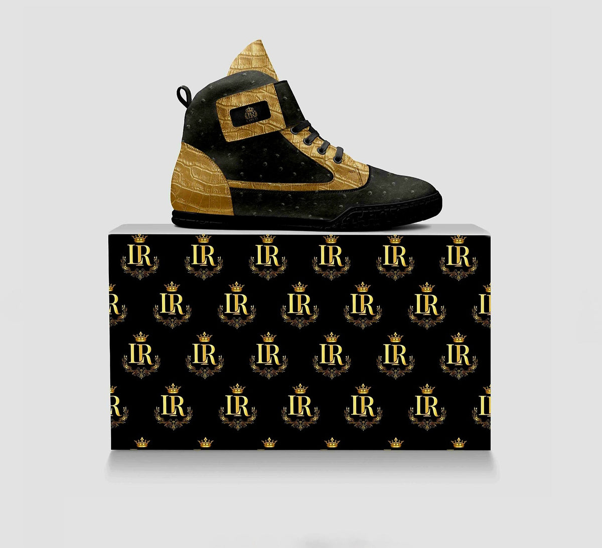 The Royal Crown #UR1402 - Modern Strap High Top